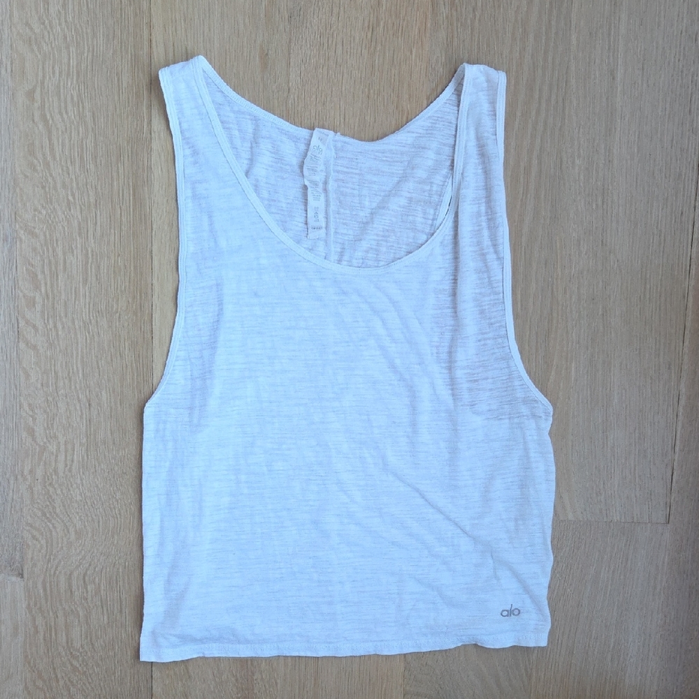 ALO Yoga White Tank Top